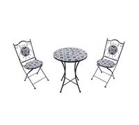 AXI Amélie Table et Chaise Bistrot, 2 Chaises 1 Table, Ensemble Bistro Extérieur - Bleu Vif | Salon de Jardin Bistrot, Table