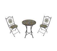 Axi Amélie Table Et Chaise Bistrot, 2 Chaises 1 Table, Ensemble Bistro Extérieur - Yellow Breeze | Salon De Jardin Bistrot, Table Bistrot Mosaique Pour Jardin/Balcon/Terrasse