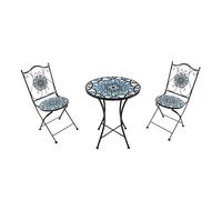 AXI Amélie Table et chaises bistrot, 2 Chaises 1 Table, Ensemble Bistro Extérieur Mosaique Multi Couleur | Salon De Jardin Bistrot, Table Bistrot Mosaique Pour Jardin/Balcon/Terrasse