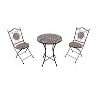 AXI Amélie Table et chaises bistrot, 2 Chaises 1 Table, Ensemble Bistro Extérieur Rose Rose | Salon De Jardin Bistrot, Table Bistrot Mosaique Pour Jardin/Balcon/Terrasse