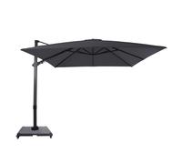 AXI Apollo Parasol Déporté Anthracite/gris, Lot Complet - Rectangulaire 300x300 cm - Structure aluminium - Avec roulettes et housse inclus