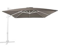 AXI Apollo Premium Parasol Déporté Blanc/Taupe - Parasol Déporté Rectangulaire 300x300cm - Parasol Pied Déporté, structure aluminium - Rotation 360 -