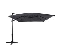 AXI Apollo Premium Parasol Déporté Gris/Anthracite - Rectangulaire 300x300cm - Structure aluminium - Rotation 360 - Inclinable - Résistant aux UV