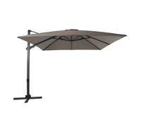 Axi Apollo Premium Parasol Déporté Gris/Taupe - Parasol Déporté Rectangulaire 300x300cm - Parasol Pied Déporté, Structure Aluminium - Rotation 360 - Parasol Déporté Inclinable - Résistant Aux Uv