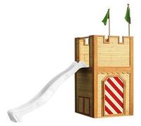 Cabane en bois Château avec toboggan pour enfant - Arthur