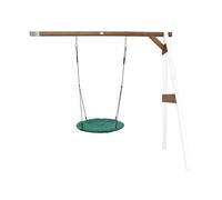 AXI Portique mural en bois Summer – FSC, balançoire nid d’oiseau 100 cm, blanc/marron