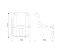 Axi Baby Swing Seat Grey/White