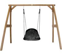 AXI Balançoire nid Roxy avec support pour enfants | Balançoire nid d'extérieur pour le jardin | Support de balançoire en brun / Balançoire nid en noir