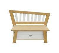 AXI Banc de rangement Corky marron et blanc – Banc enfant