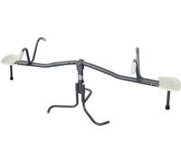 Balançoire double rotative 360° en métal gris TU