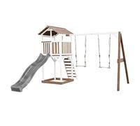 AXI Beach Tower with Double Swing Brown/White - Toboggan Gris