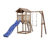 AXI Beach Tower avec Balancoire Simple Marron Toboggan Bleu Bleu G