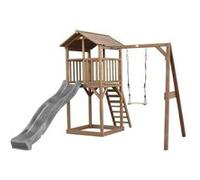 AXI Beach Tower avec Balancoire Simple Marron Toboggan Gris Beige G