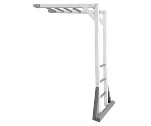 Axi Beach Tower Cadre D'Escalade En Bois En Gris Et Blanc | Élément D'Appoint Pour Aires De Jeux | Accessoires D'Escalade Pour Aire De Jeux - 205,7 Cm