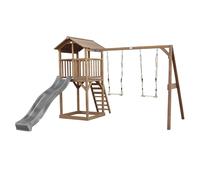 Axi Beach Tower With Double Swing Brown - Toboggan Gris
