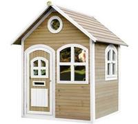 Julia Maison Enfant en Bois FSC | Maison de Jeux pour l'extérieur / Jardin en marron & blanc | Maisonnette / Cabane de Jeu avec des fenêtres - AXI