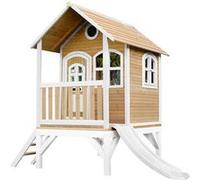 Axi Cabane Enfant Tom Brun Blanc Avec Toboggan Blanc