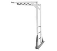 AXI Beach Tower Cadre d'escalade en bois en gris et blanc | Élément d'appoint pour Aires de Jeux | Accessoires d'escalade pour Aire de Jeux - 205,7 cm