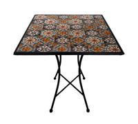 Axi Camilla Table De Bistrot Casa Del Sol - Mosaïque | Petite Table Basse, Design Carré, Carreaux En Céramique | Balcon, Terrasse Ou Balcon - Charge Max : 40 Kg / 60 X 60 X 75 Cm