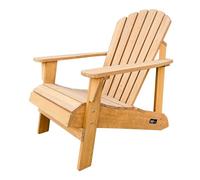 AXI Carmen Chaise Adirondack en Bois Beige Or | Fauteuil de Jardin à Dossier Haut, Bois FSC Hemlock, 90,5 x 78,4 x 93 cm