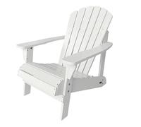 AXI - Chaise Adirondack Carmen - Accoudoirs, Bois FSC, Blanche, 90x78x93 cm