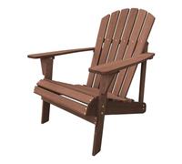 AXI Chaise Adirondack Carmen – Bois de pruche, dossier haut, ergonomique, 1 personne, marron