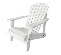AXI Carmen Chaise Adirondack, Transat Bois, Blanc | Chaise de Jardin 1 personne /Fauteuil Exterieur/Chaise Exterieur | Fauteuil Exterieur à dossier haut - 90 x 78 x 93 cm - 14 kg