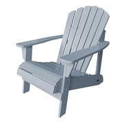 AXI Carmen Chaise Adirondack, Transat Bois, Gris foncé | Chaise de Jardin 1 Personne/Fauteuil/Chaise Exterieur | A Dossier Haut - 90 x 78 x 93 cm - 14 kg