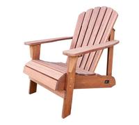 AXI Chaise Adirondack Carmen – Bois de pruche, dossier haut, ergonomique, 1 personne, marron