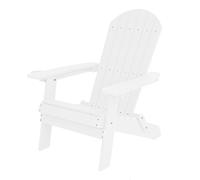 AXI Claire Chaise Adirondack, Transat Plastique, Blanc | Chaise de Jardin, 1 personne /Fauteuil Exterieur/Chaise Bois Exterieur | Transat à dossier haut - 84,5 x 77 x 95,5 cm