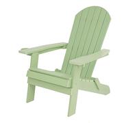 AXI Claire Chaise Adirondack, Transat Plastique, Vert Pastel| Chaise de Jardin, 1 Personne/Fauteuil Exterieur/Chaise Bois Exterieur | Transat à Dossier Haut - 84,5 x 77 x 95,5 cm