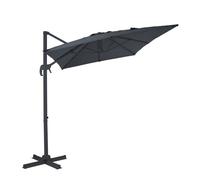 Axi Coco Parasol Déporté Gris/Anthracite - Parasol Déporté Rectangulaire 200x300 Cm - Parasol Pied Déporté, Structure Aluminium - Rotation 360 - Parasol Déporté Inclinable - Résistant Aux Uv