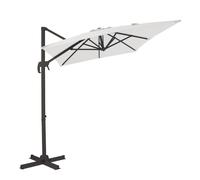 Axi Coco Parasol Déporté Gris/Beige - Parasol Déporté Rectangulaire 200x300 Cm - Parasol Pied Déporté, Structure Aluminium - Rotation 360 - Parasol Déporté Inclinable - Résistant Aux Uv