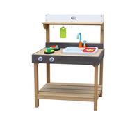 Axi Rosa Cuisine Enfant En Bois | Cuisine De Jeu Multifonctionnelle | Jouet À Sable & Eau Avec Kit D'Accessoires De 17 Pièces | 40X75X100 Cm