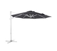 Axi Cyrus Premium Parasol Déporté Blanc/Gris - Parasol Déporté Rectangulaire Ø 300cm - Parasol Pied Déporté, Structure Aluminium - Rotation 360 - Parasol Déporté Inclinable - Résistant Aux Uv