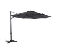 Axi Cyrus Premium Parasol Déporté Gris/Anthracite - Parasol Déporté Rectangulaire Ø 300cm - Parasol Pied Déporté, Structure Aluminium - Rotation 360 - Parasol Déporté Inclinable - Résistant Aux Uv