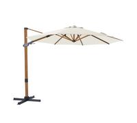 AXI Cyrus Premium Parasol Déporté Marron/Beige - Rectangulaire Ø 300cm - Structure aluminium - Rotation 360 - Inclinable - Résistant aux UV