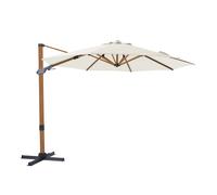 AXI Cyrus Premium Parasol Déporté Marron/Beige - Rectangulaire Ø 300cm - Structure aluminium - Rotation 360 - Inclinable - Résistant aux UV