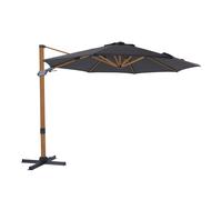 Axi Cyrus Premium Parasol Déporté Marron/Gris - Parasol Déporté Rectangulaire Ø 300cm - Parasol Pied Déporté, Structure Aluminium - Rotation 360 - Parasol Déporté Inclinable - Résistant Aux Uv