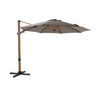 Axi Cyrus Premium Parasol Déporté Marron/Taupe - Parasol Déporté Rectangulaire Ø 300cm - Parasol Pied Déporté, Structure Aluminium - Rotation 360 - Parasol Déporté Inclinable - Résistant Aux Uv