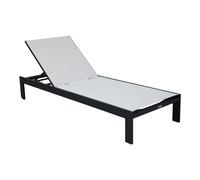 AXI Bain de soleil Elio - Dossier réglable, Aluminium - Anthracite/Crème