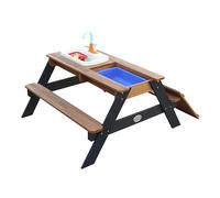 AXI Emily Table Sable et Eau en Bois Anthracite & Marron | Table d'eau avec Couvercle, boîtes de Rangement & Jeu évier de Cuisine | Table de Jeu Enfant à Eau pour Le Jardin