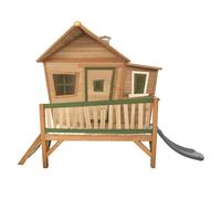 Axi Emma Maison Enfant Avec Toboggan Gris Aire De Jeux Pour L'extérieur En Marron & Vert Maisonnette / Cabane De Jeu En Bois Fsc
