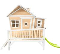 AXI Emma Maison Enfant avec Toboggan Vert clair | Aire de Jeux pour l'extérieur en marron & Blanc | Maisonnette / Cabane de Jeu en Bois