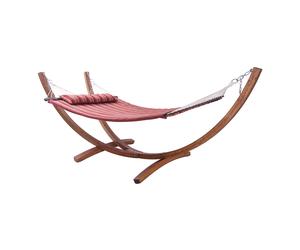 Axi Hawaï Hamac Double Xxl | Hamac 2 Personnes En Rouge Avec Support En Bois | Pour L’Extérieur Pour Jardin, Terrasse, Balcon