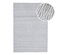 AXI Ibiza Tapis d'extérieur, rectangulaire, gris, 140 x 120 cm / Épaisseur : 5 mm - Tapis jardin extérieur/intérieur - Tapis balcon fabriqué à partir de bouteilles en PET recyclées