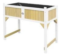 AXI Table de Culture en bois avec Bac & Voile de Jardin | Potager sur Pied / Jardinière en marron & blanc