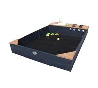 Bac à sable en bois avec banc et jeux de cuisine avec évier - Kelly