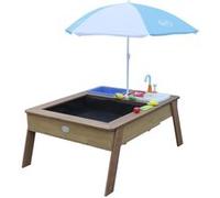 AXI Linda Table sable et eau avec Cuisine et evier Marron Parasol Bleu Blanc Bleu G
