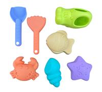 Axi Lot De 7 Accessoires Pour Bac À Sable - Multicolore | Comprend Une Pelle, Un Râteau Et Un Arrosoir - Pour Le Bac À Sable Ou La Plage | À Partir De 3 Ans